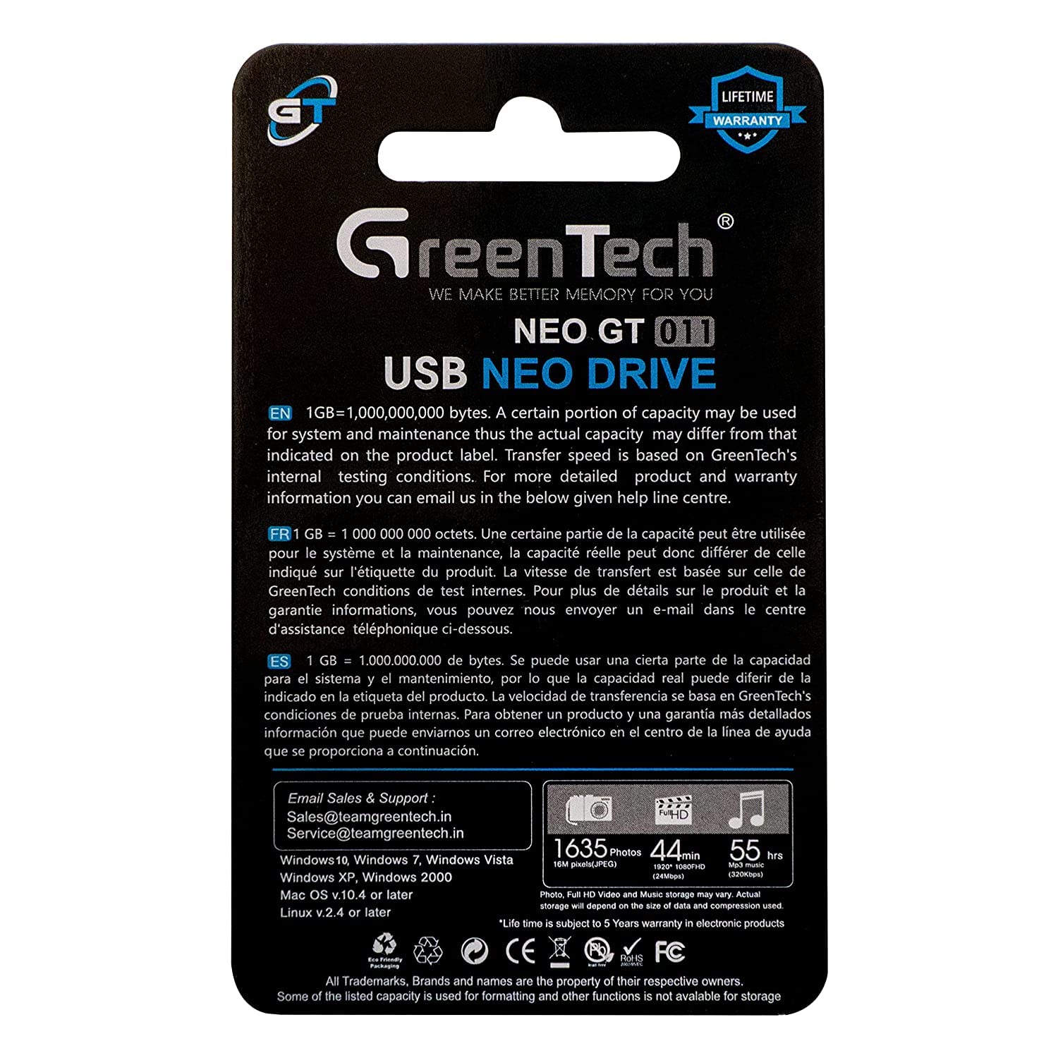 GREEN TECH USB NEO Pen Drive USB Pen Drive/Flash Drive with Metal