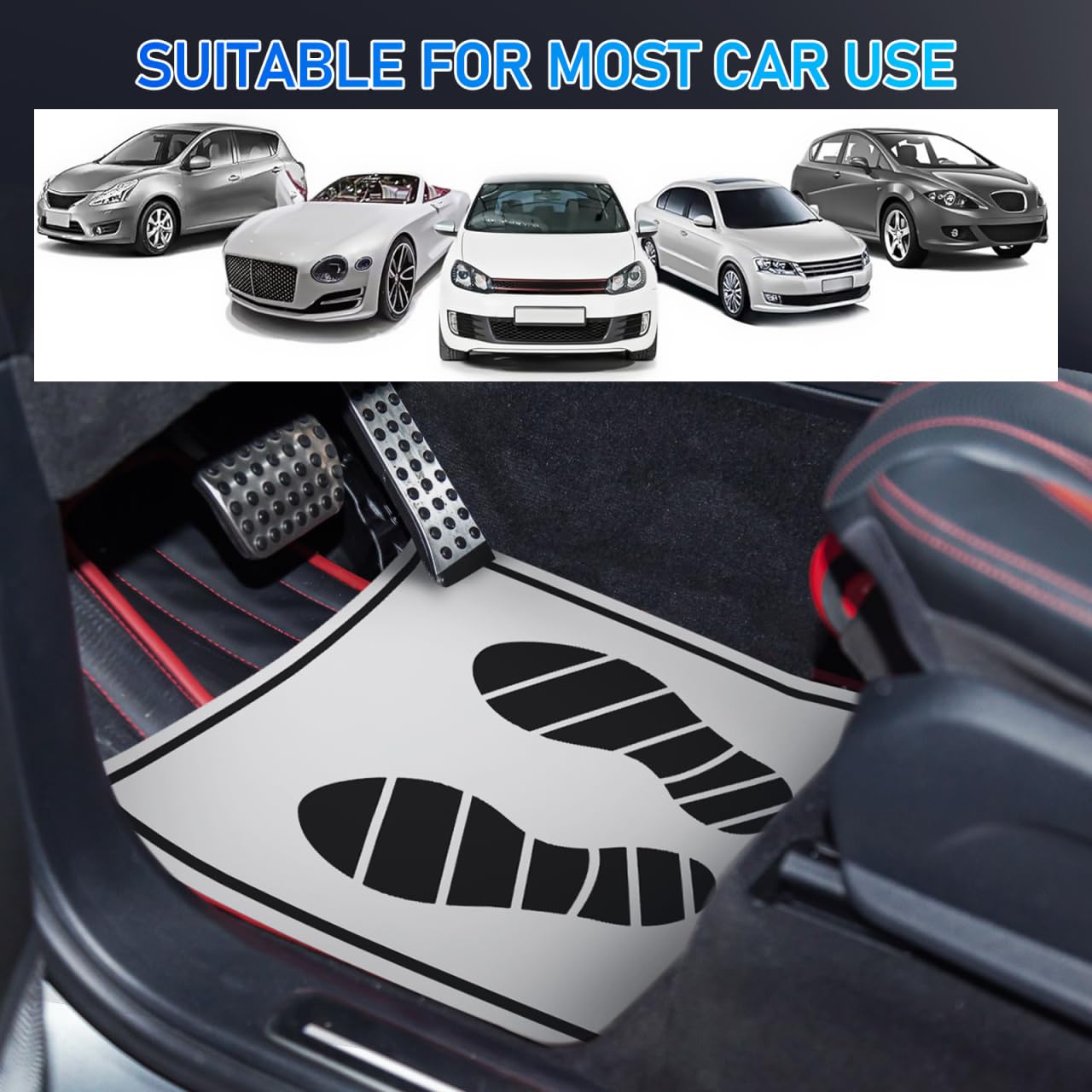 balacoo Disposable Car Paper Floor Mats 50 Pcs Portable Waterproof Vehicle Foot Pads 20X15 Inch for Auto Dealership — view 7