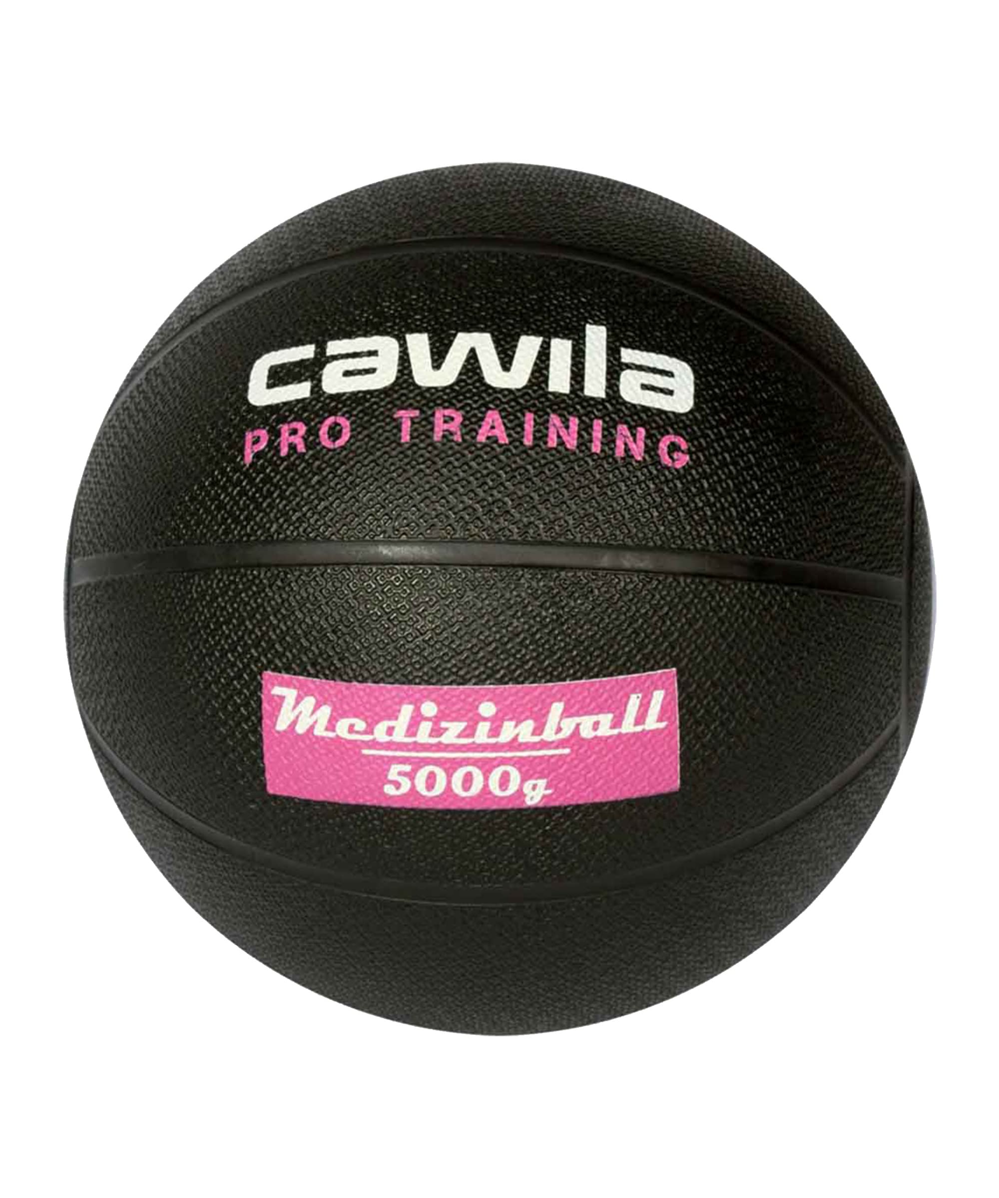 Cawila palla medica in gomma Pro Training, 1 kg, 2 kg, 3 kg, 5 kg, nero