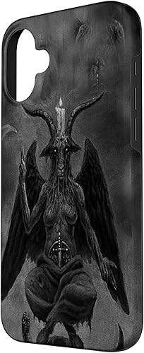 Miniatura 62 de iPhone 15 Pro Max Baphomet Occult Satanic Gothic Satan Goat Head 666 Tattoo Case
