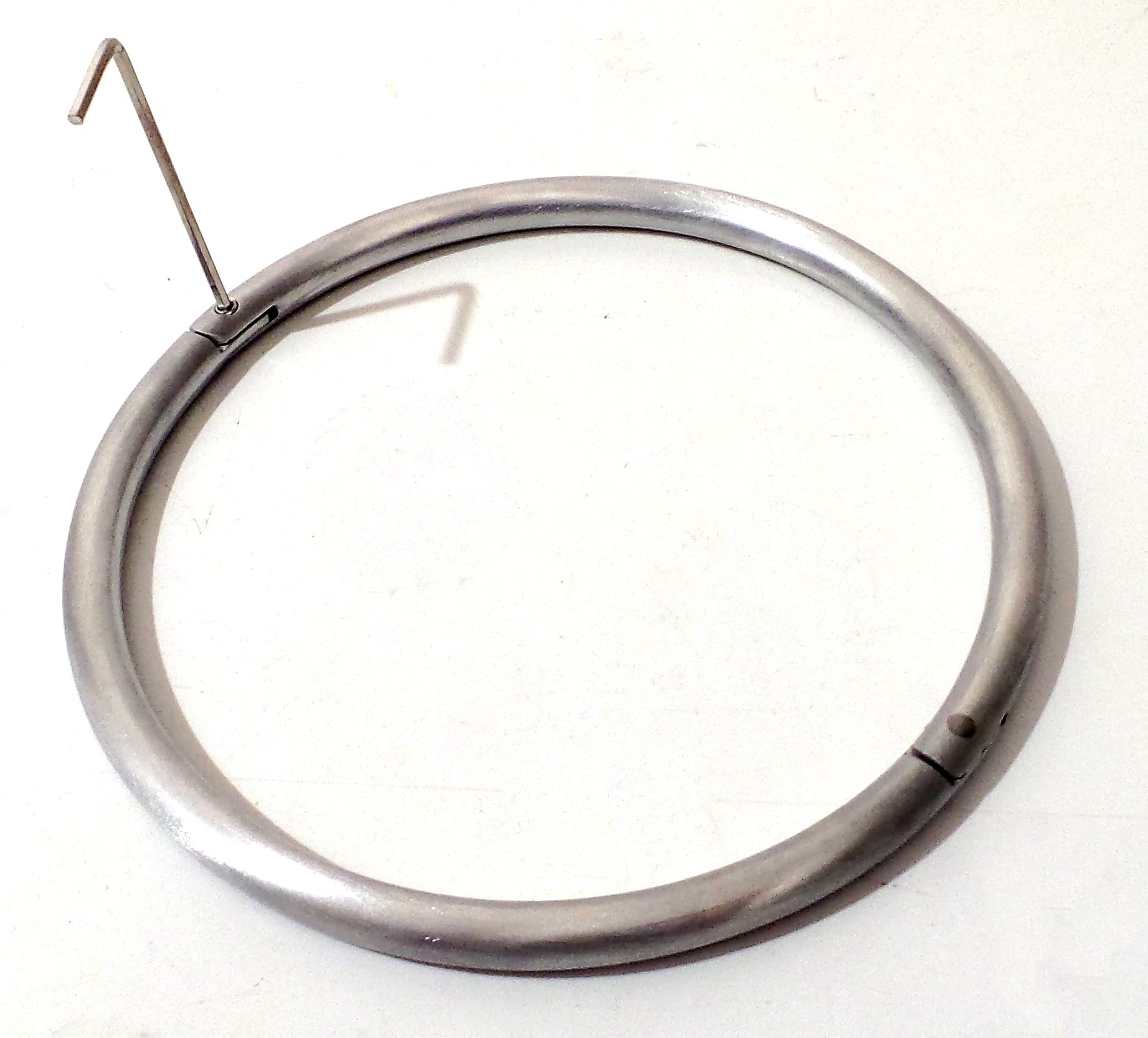 Cuffstore Lightweight Locking Satin Aluminum Eternity Metal BDSM Collar