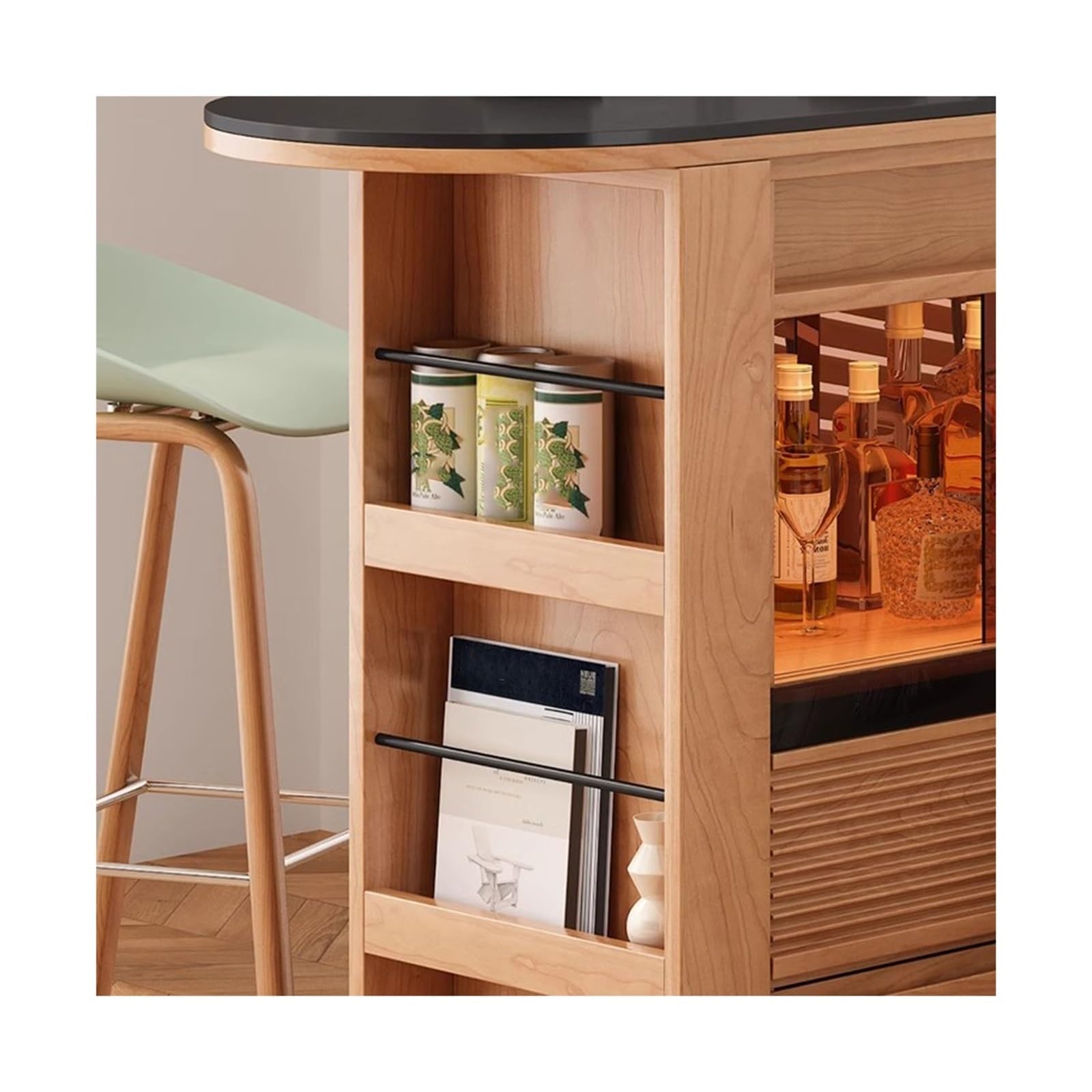 Mobile da buffet Armadietto for soggiorno con secchiello for isola, bancone bar Ingresso