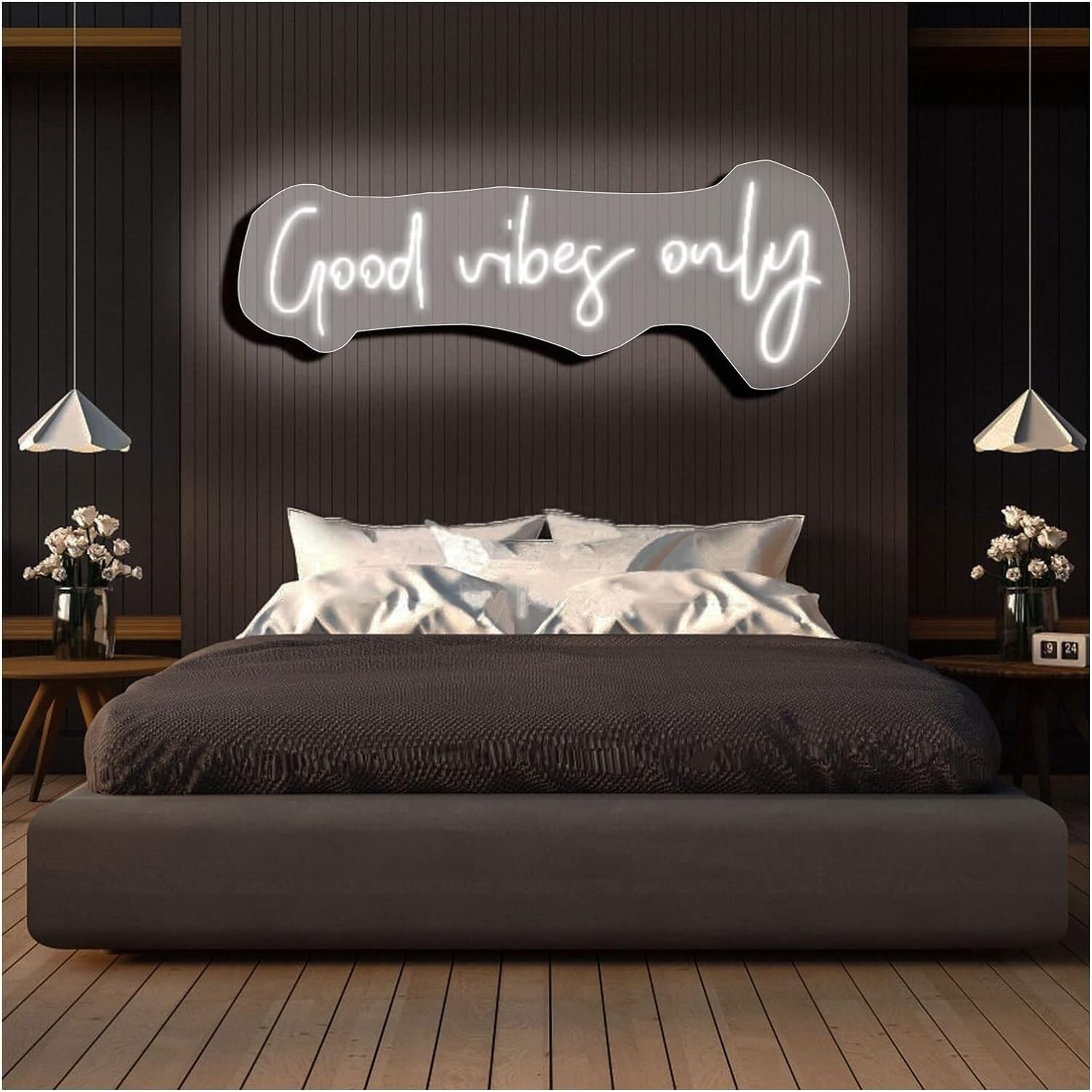 Cartel de neón personalizado, LED de acrílico grande, decoración de pared para dormitorio, barra de boda, fiesta al aire libre