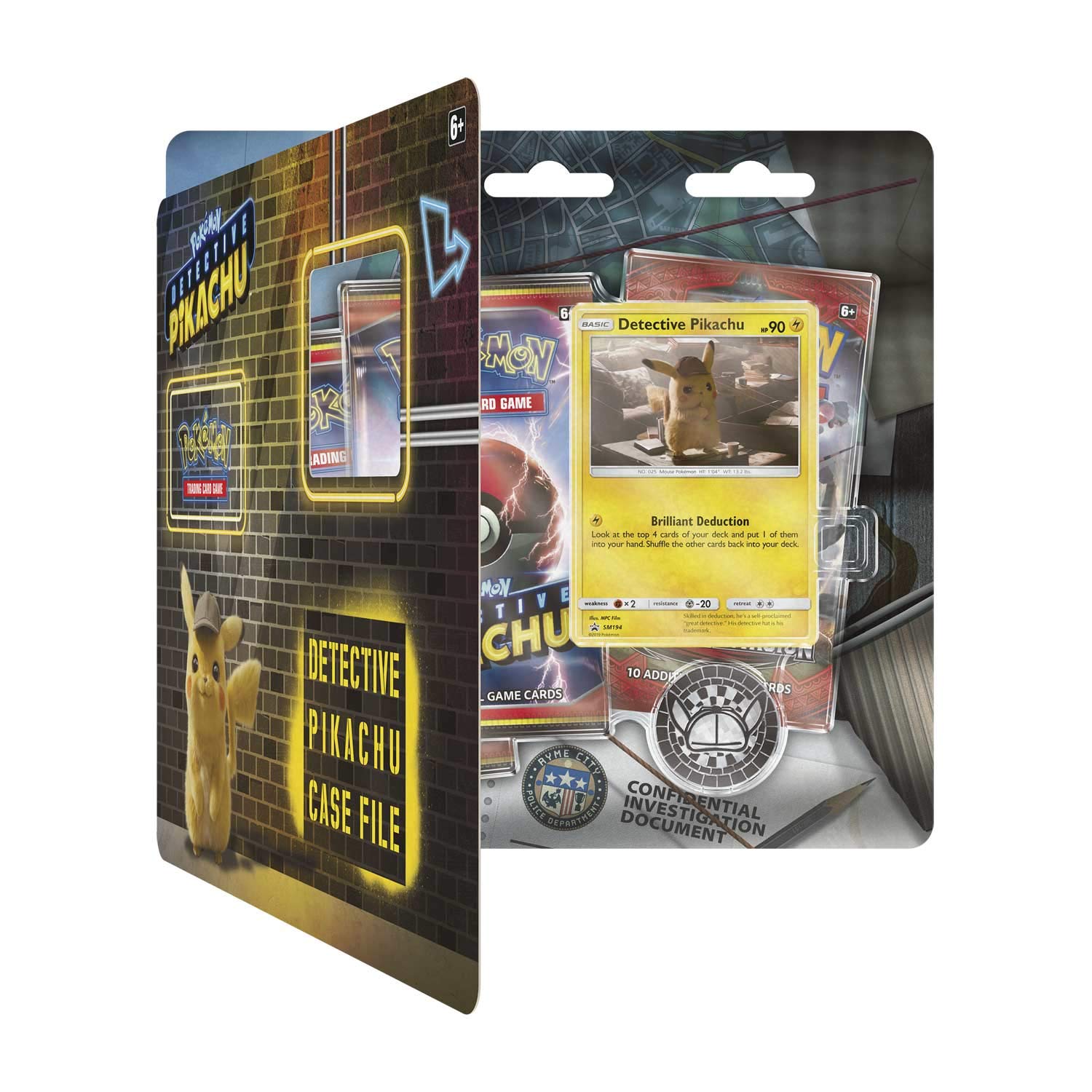 Pokemon TCG Detective Pikachu 4-Pocket Binder (8665950) Toys & Games