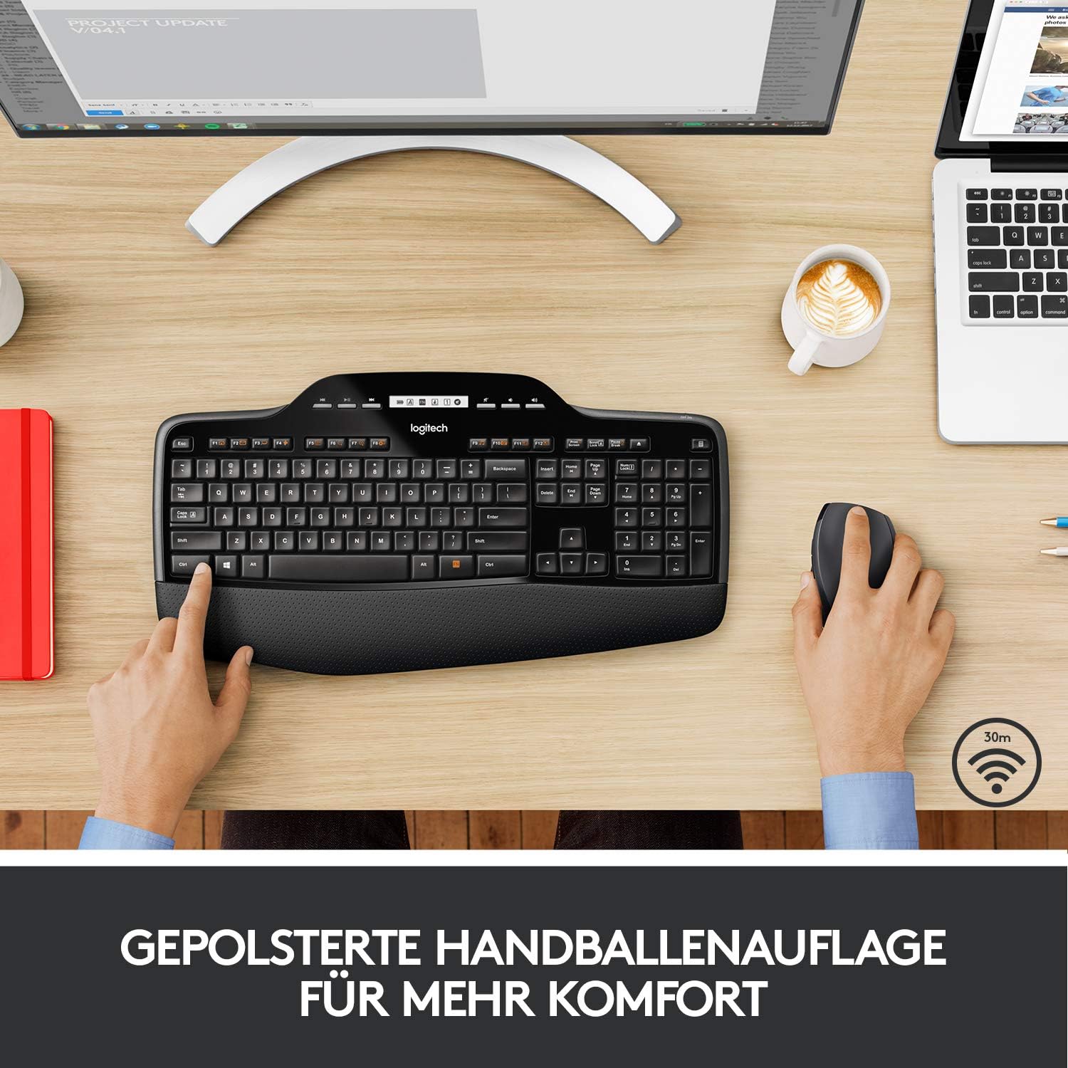 Logitech Desktop MK710 Wireless [DE] black (Renewed)