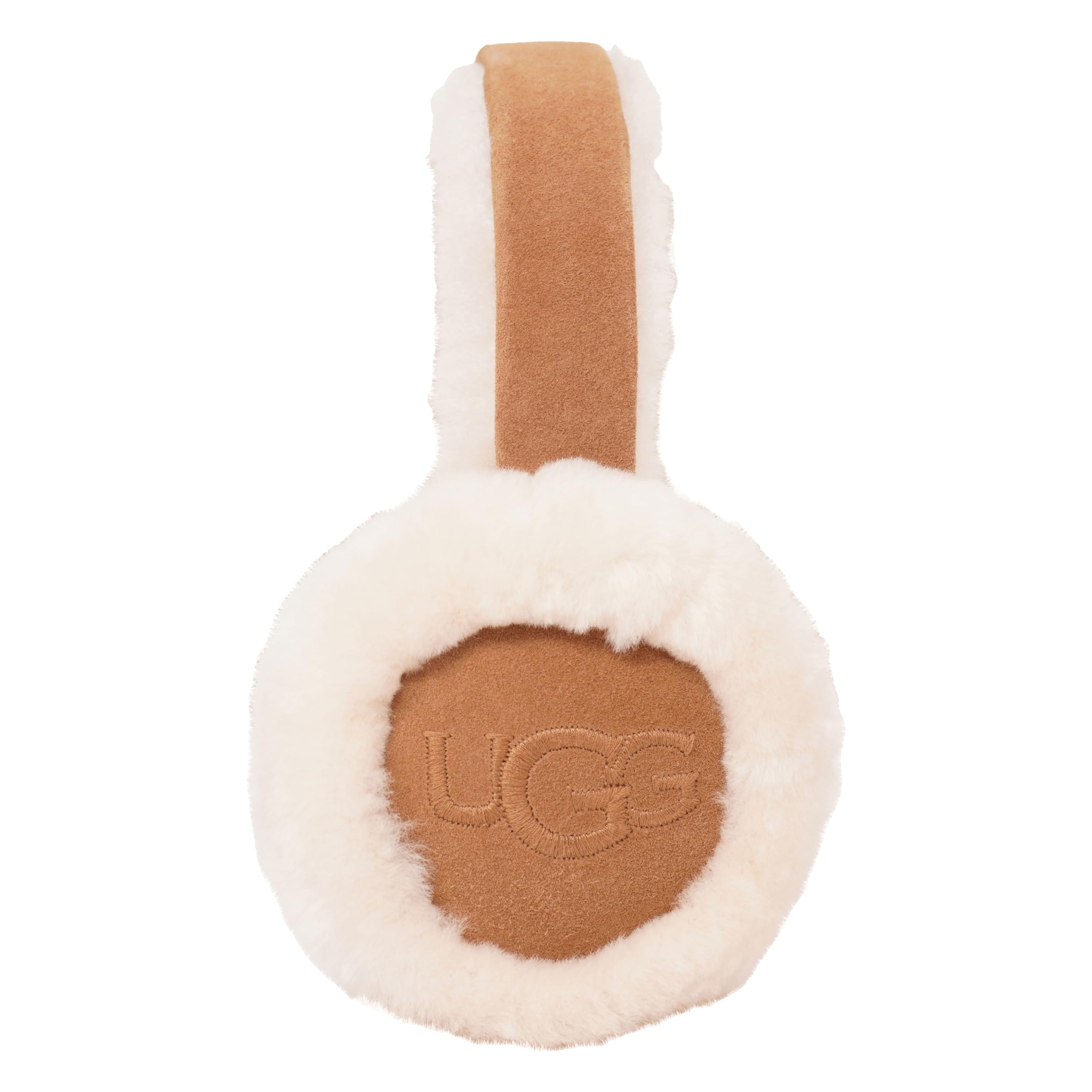 UGG Women's Embroidered Logo Earmuff, Chestnut, One Size