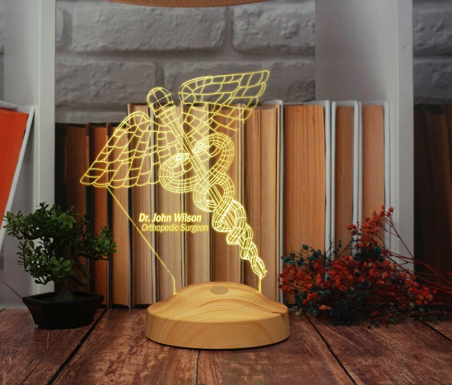 Spersonalizowane prezenty dla lekarzy, lampka LED 3D, tekst na życzenie, światło drzemki, symbol lekarstwa, zmiana koloru, lampa dekoracyjna