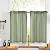 Vista 57 de jinchan Cortinas bohemias de lino para cocina, cortinas escalonadas bohemias para cafetería, cortinas pequeñas a rayas mudcloth estilo granja