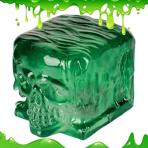Cárcel de dados de cubo gelatinoso de calavera Soporte de dados de resina translúcida y jaula Accesorios y regalos perfectos para jugadores de rol