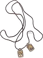 Vista 1 de Escapulario Católico Marco Acrílico Icono Rectangular Escapulario Hecho a Mano del Sagrado Corazón de Jesús, Sagrada Virgen del Carmen, Sagrada