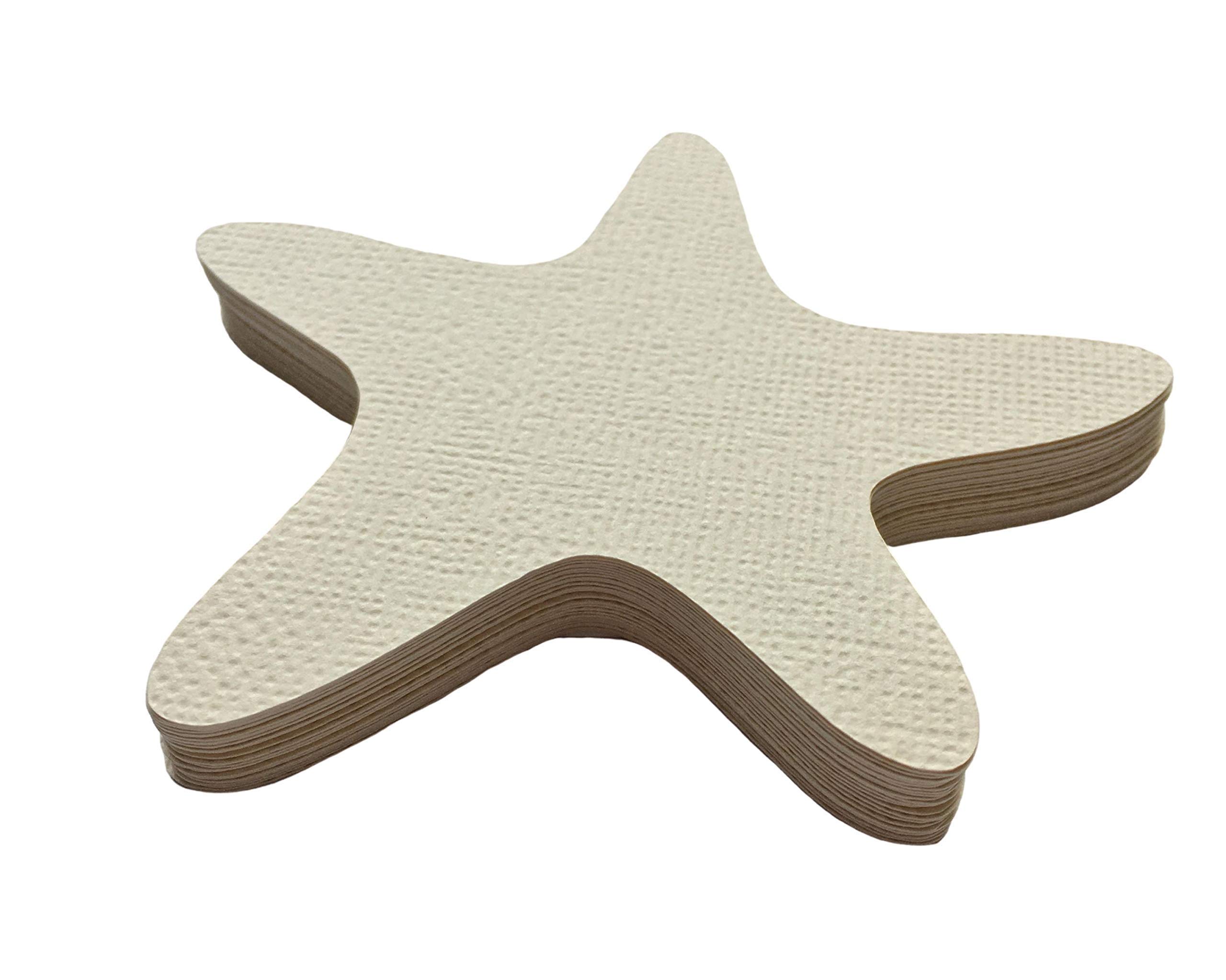 Starfish Paper Shape Cutouts - Beach Confetti Party Decorations - Ocean Theme Classroom Supplies