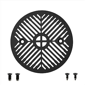 Moen 102763WR Kingsley 4-Inch Screw-In Shower Straine, Wrought Iron