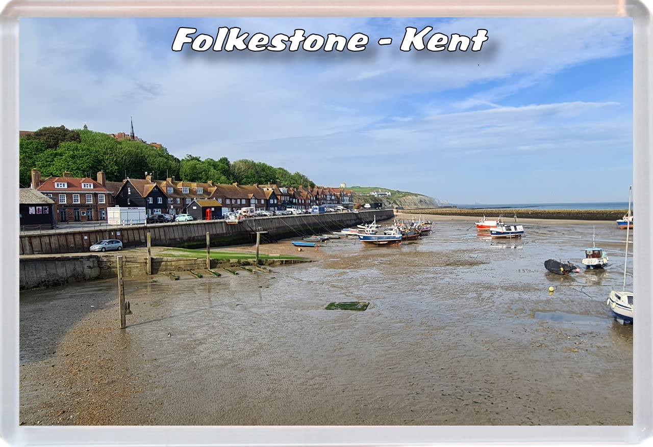 Baked Bean Store Multicolor Folkestone - Kent - 96 X 67Mm Jumbo Fridge Magnet/Magnets Bbsfhm454