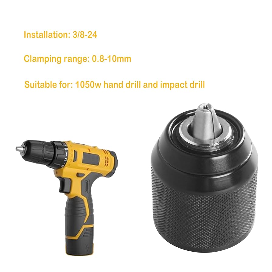 Keyless Hand Drill Chuck 2-13mm 1/2-20UNF Replacement for