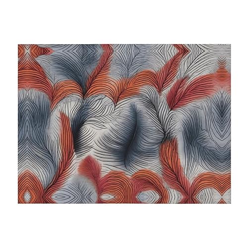 Plume Pattern Flannel Blanket 40"X30" Bed Blankets for Sofa Bed
