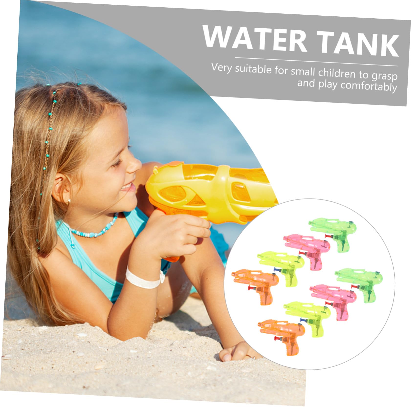 Mini Pistole ad Acqua in Plastica 20 Pezzi per Bambini | Vacanze Estive, Giochi Spruzzi per Piscina e Parco, Piccolo Sparatutto ad Uso Ludico Colore Casuale