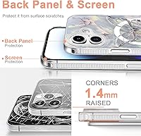 Vista 500 de I-MGAE-IN-AR - Funda diseñada para iPhone 12 y 12 Pro, diseño de mariposa plateada brillante, funda protectora de poliuretano termoplástico, suave