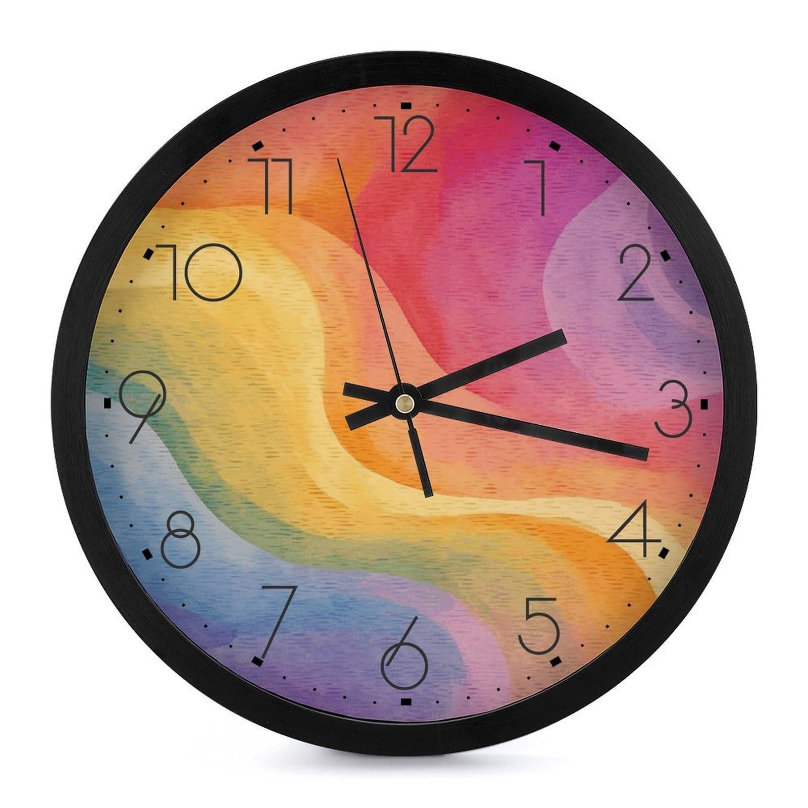 Horloge murale silencieuse à grands chiffres pour en finir avec le tic-tac stressant