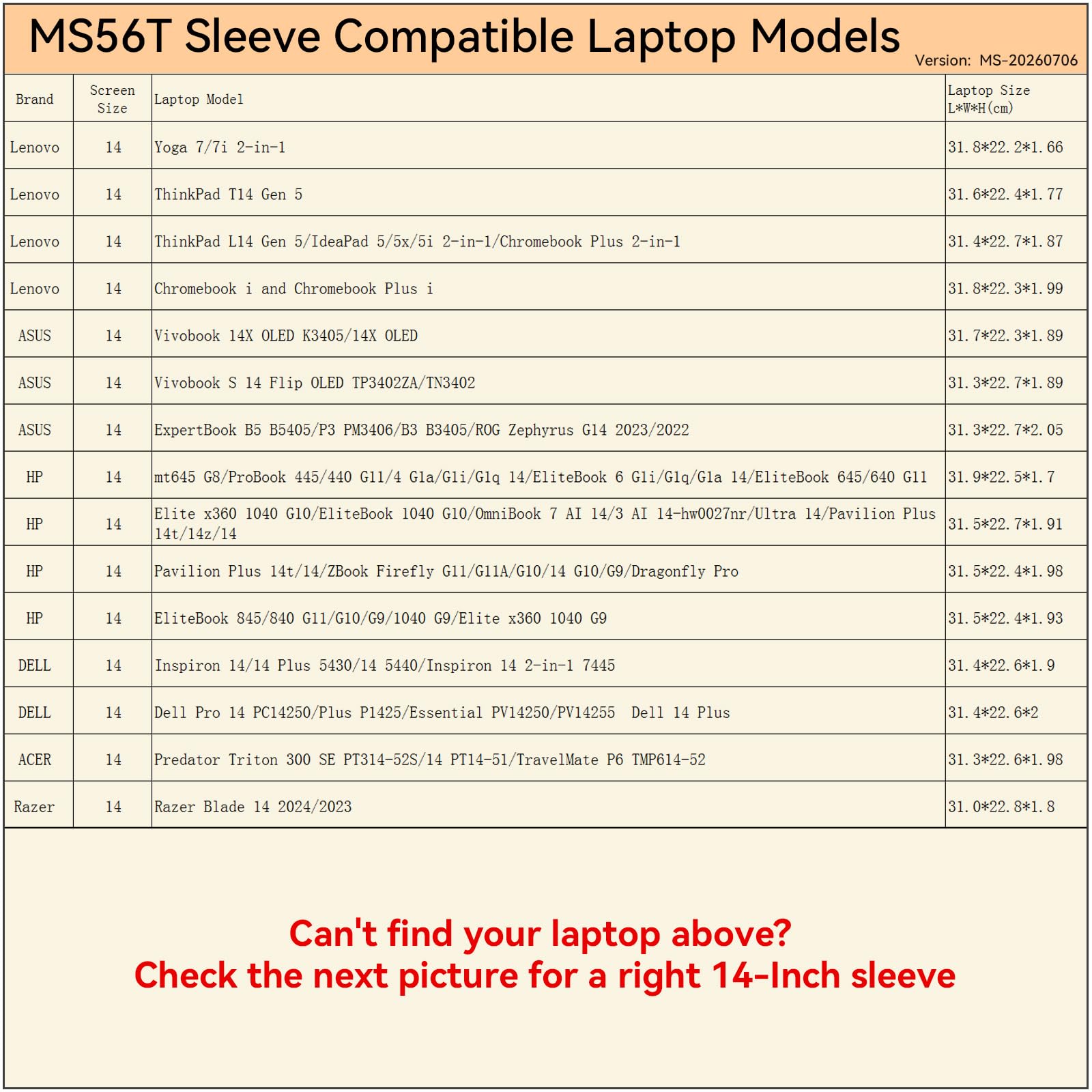 Smatree MS56TG - Custodia protettiva rigida per laptop da 14", compatibile con HP OmniBook Ultra/EliteBook/ProBook, DELL Pro 14/Inspiron 14, per Lenovo ThinkPad/IdeaPad, ASUS/ACER/Razer, laptop Lenovo