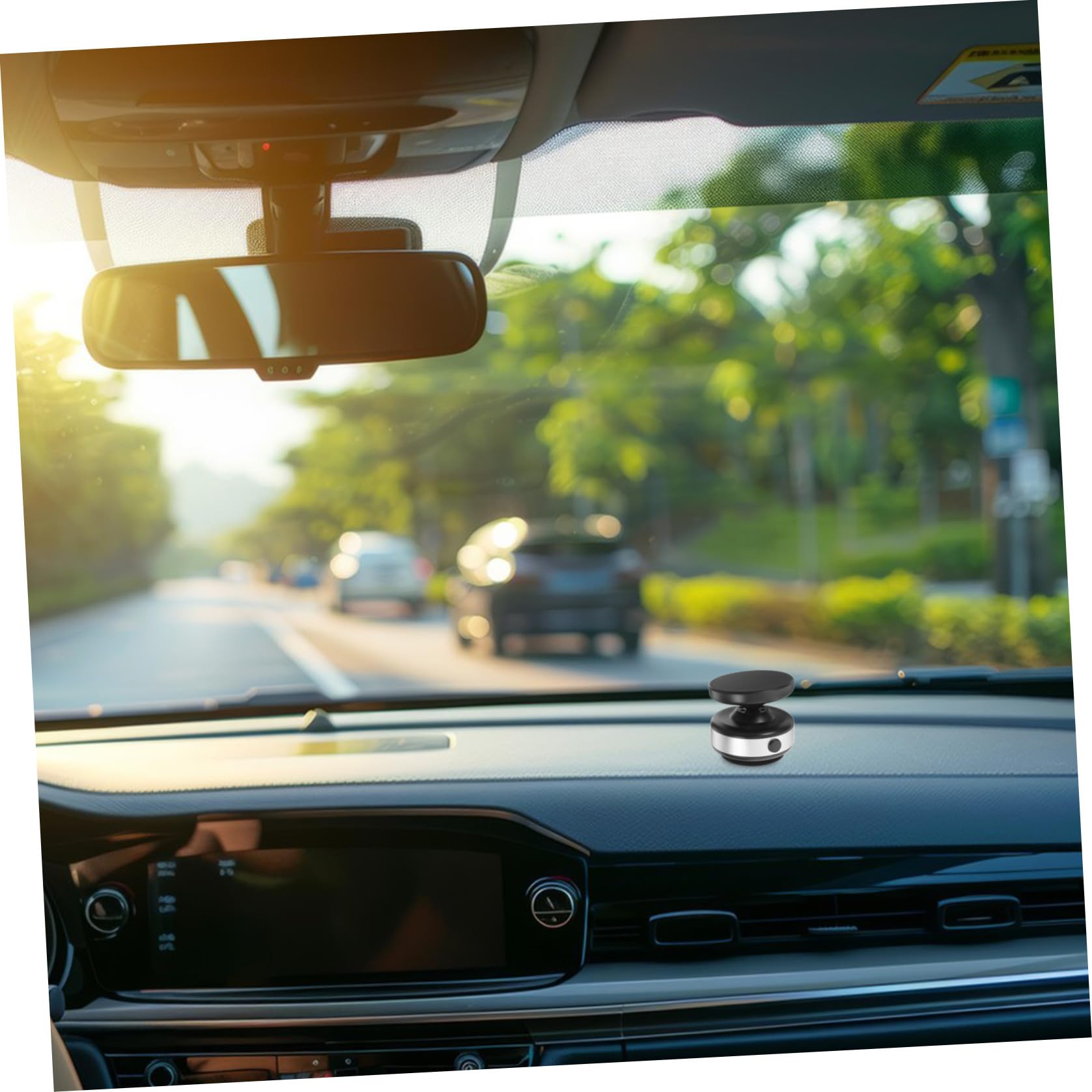 Healeved Supporto Magnetico per Telefono Auto Ventosa Pieghevole in Plastica, Design Compatto per Cruscotto e Cellulare in Auto