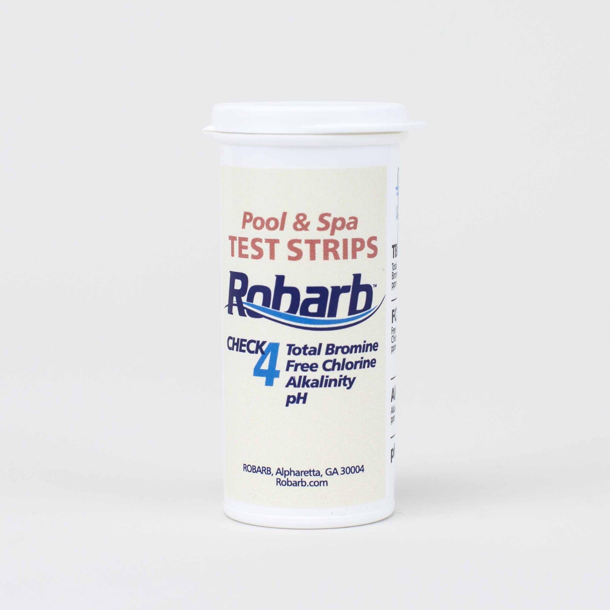 Robarb20330A Pool and Spa 4-Way Pool Test Strips, 50-Bottle