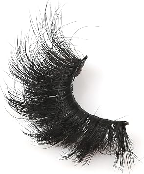 False Eyelashes Fluffy Dramatic 25MM Lashes 3D Faux Mink Lashes Wispy Pack Long Thick Volume Soft Strips False Lashes 8 Pairs Multipack