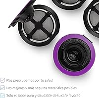 Vista 4 de 4 tazas K reutilizables negras para cafeteras Keurig, compatibles con Keurig K-Classic, K-Select, K-Duo, K-Elite, K-Latte y K-Café