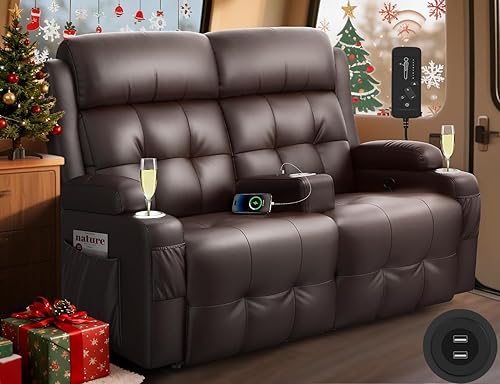 Miniatura 12 de Sofá reclinable para autocaravana, sillón reclinable de gran tamaño de 3 plazas con respaldo central abatible, cajones y portavasos, cama Negro