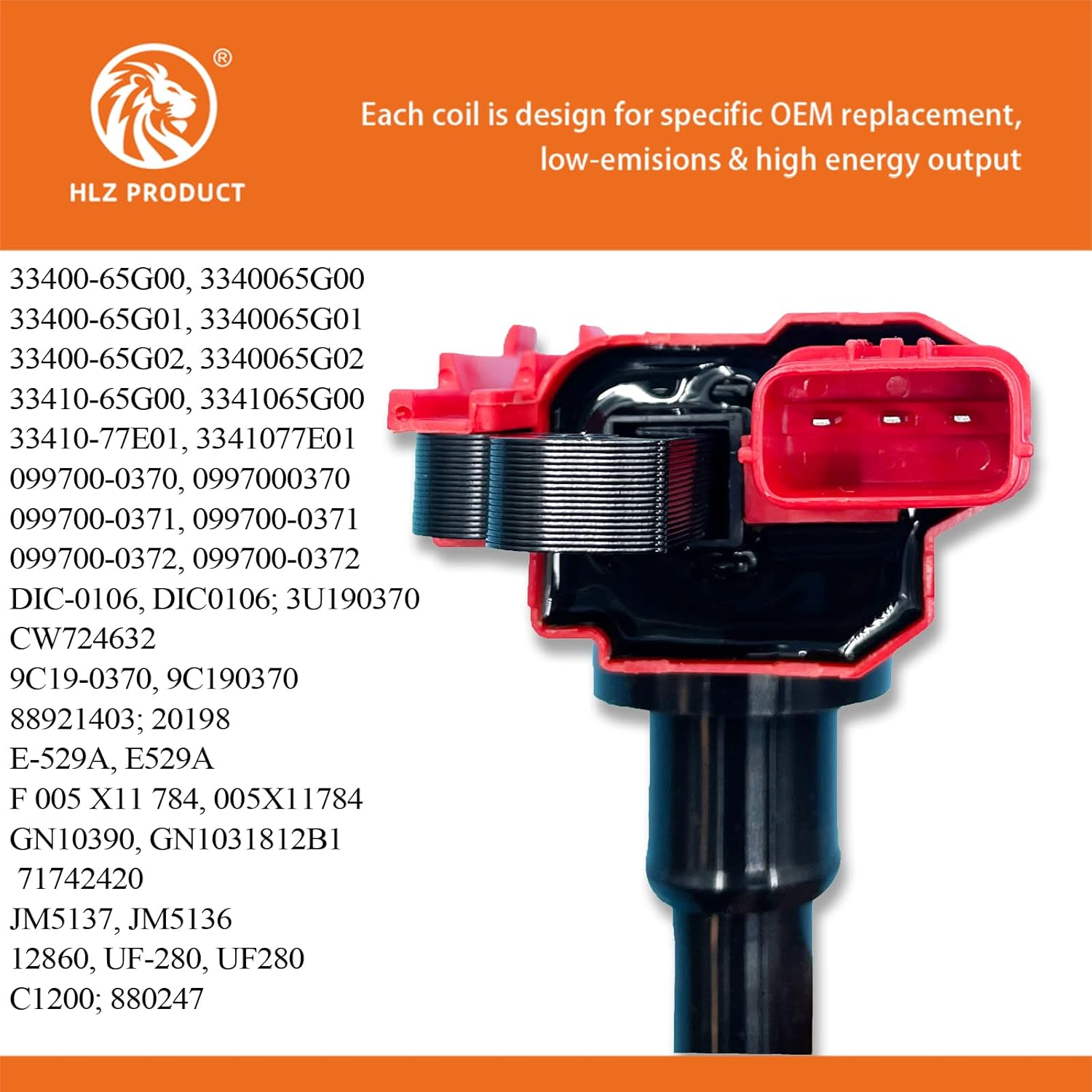 PERFORMANCE IGNITION COILS SET OF 2 UF280 3340065G00 Compatible with Suzuki Esteem Baleno Carry Jimny Liana Swift SX4 Grand Vitara Aerio Alto IV Esteem 1.3 1.5 1.6 1.8