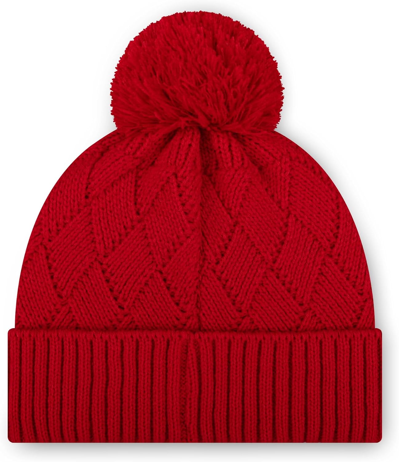 FOCO NFL Womens NFL Team Rhinestone Primary Logo Criss Cross Beanie Hat