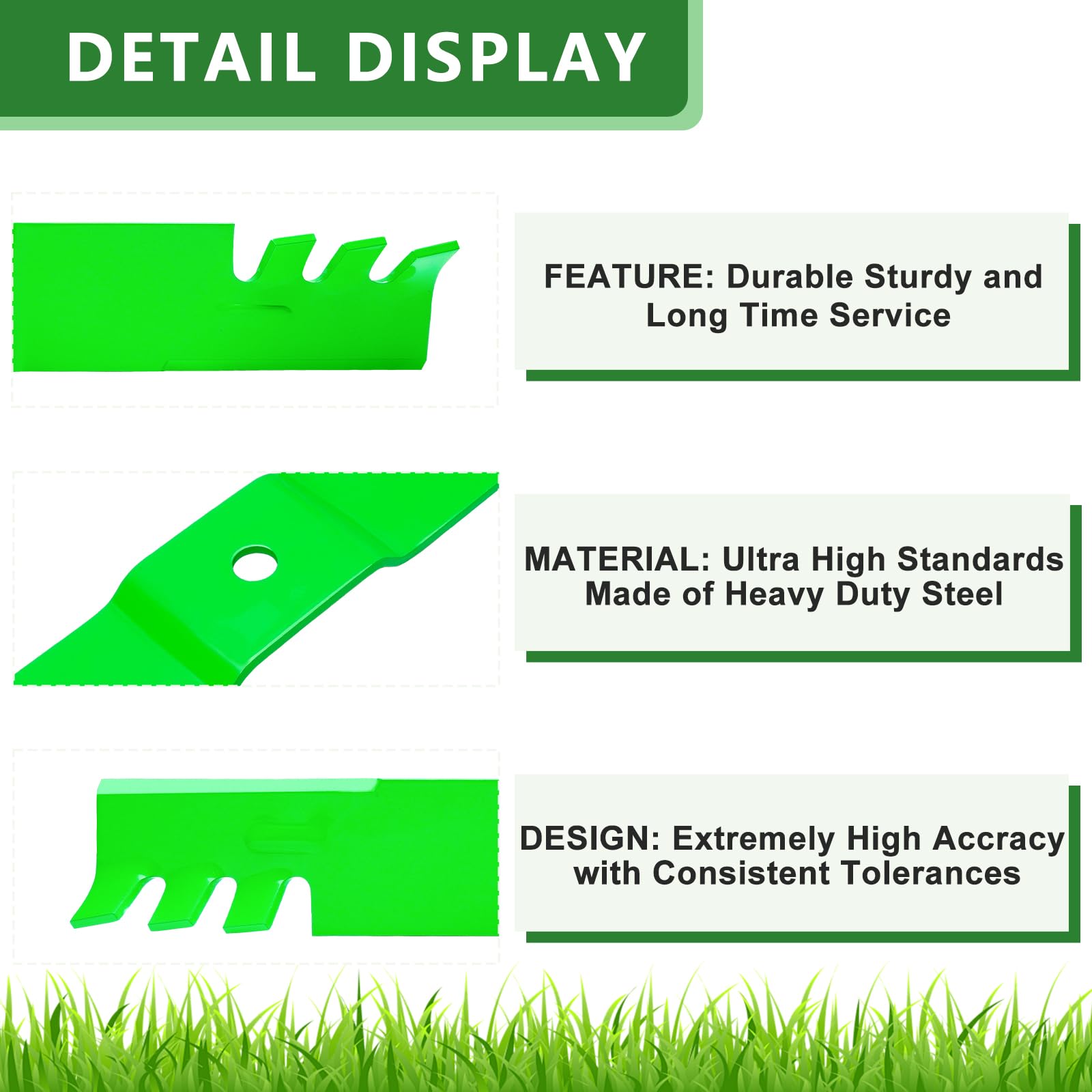 Paquete de 3 cuchillas dentadas 02005019-X de repuesto 02005019-X compatible con Cub Ca det X 660 L60 LZ60 S60 S6031 SZ60 SZ60 SZ60 para cortacésped cubierta de 60 pulgadas