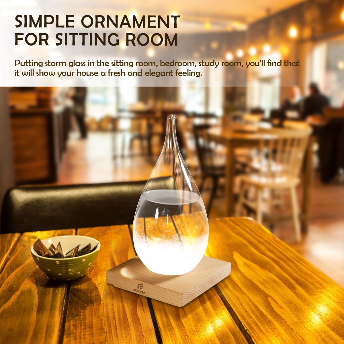 Amazon.co.jp: ストームグラス 天気予測器 天気ガラス スノードーム