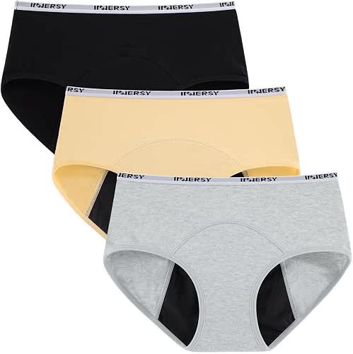 INNERSY Period Underwear for Teens Girls Cotton Leak-Proof Menstrual Panties