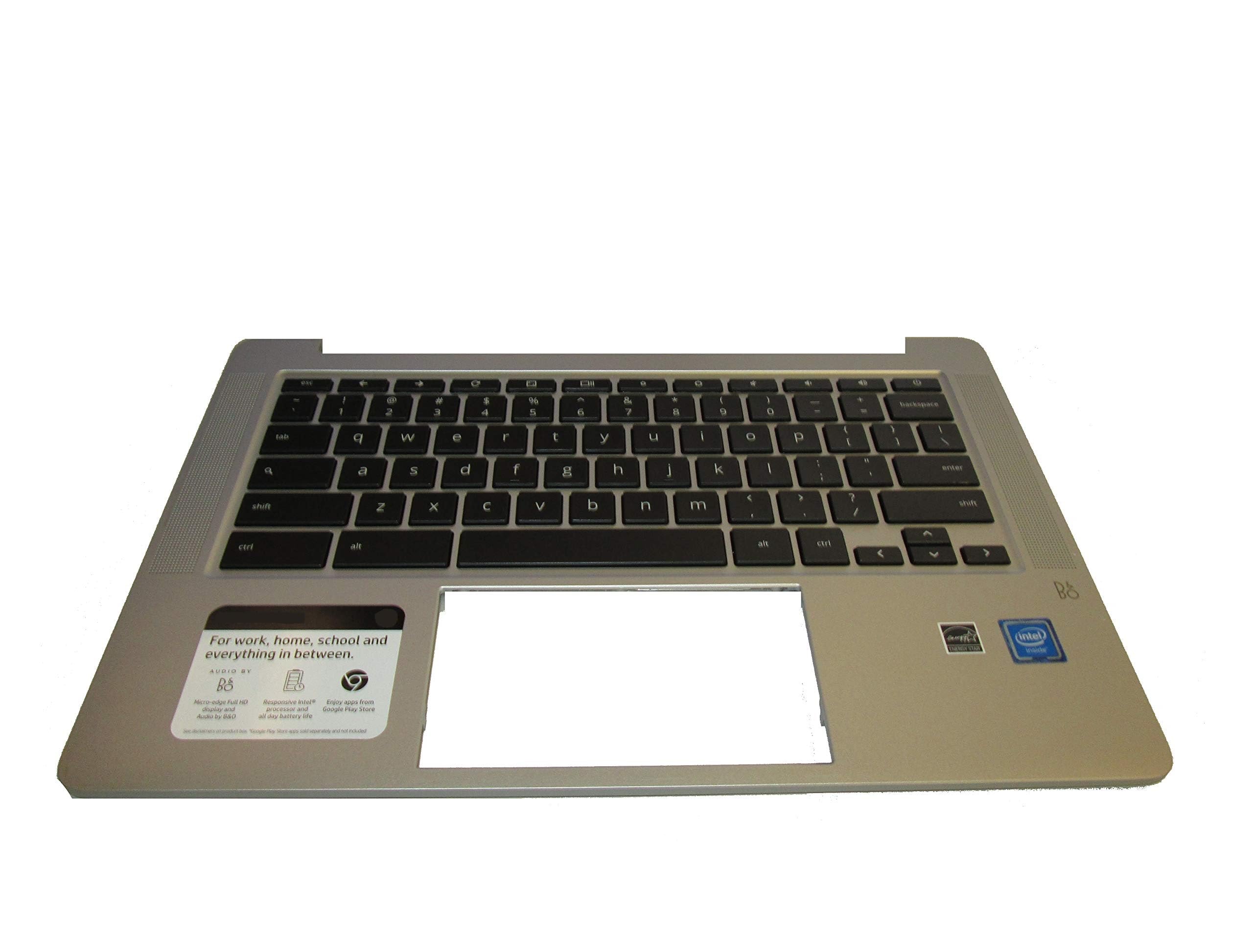 New PTK for HP Chromebook 14A-NA0023CL Palmrest Without Touchpad L91511-001