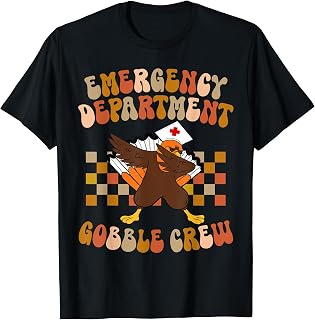 Thanksgiving Emergency Department Thanksgiving ER Nurse T-Shirt