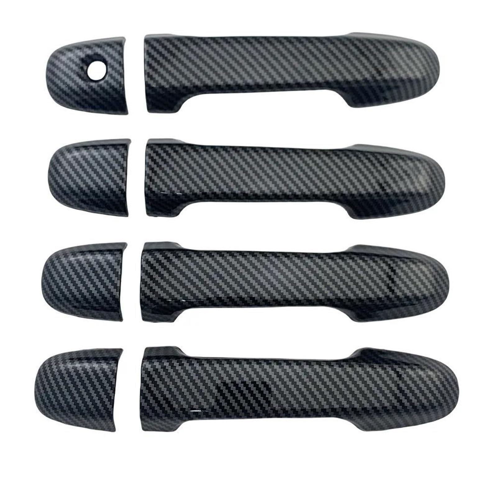 YSDSLS Door Handle Cover Exterior Parts Car Decoration for Toyota for Yaris for Vitz 2012-2019(Carbon)