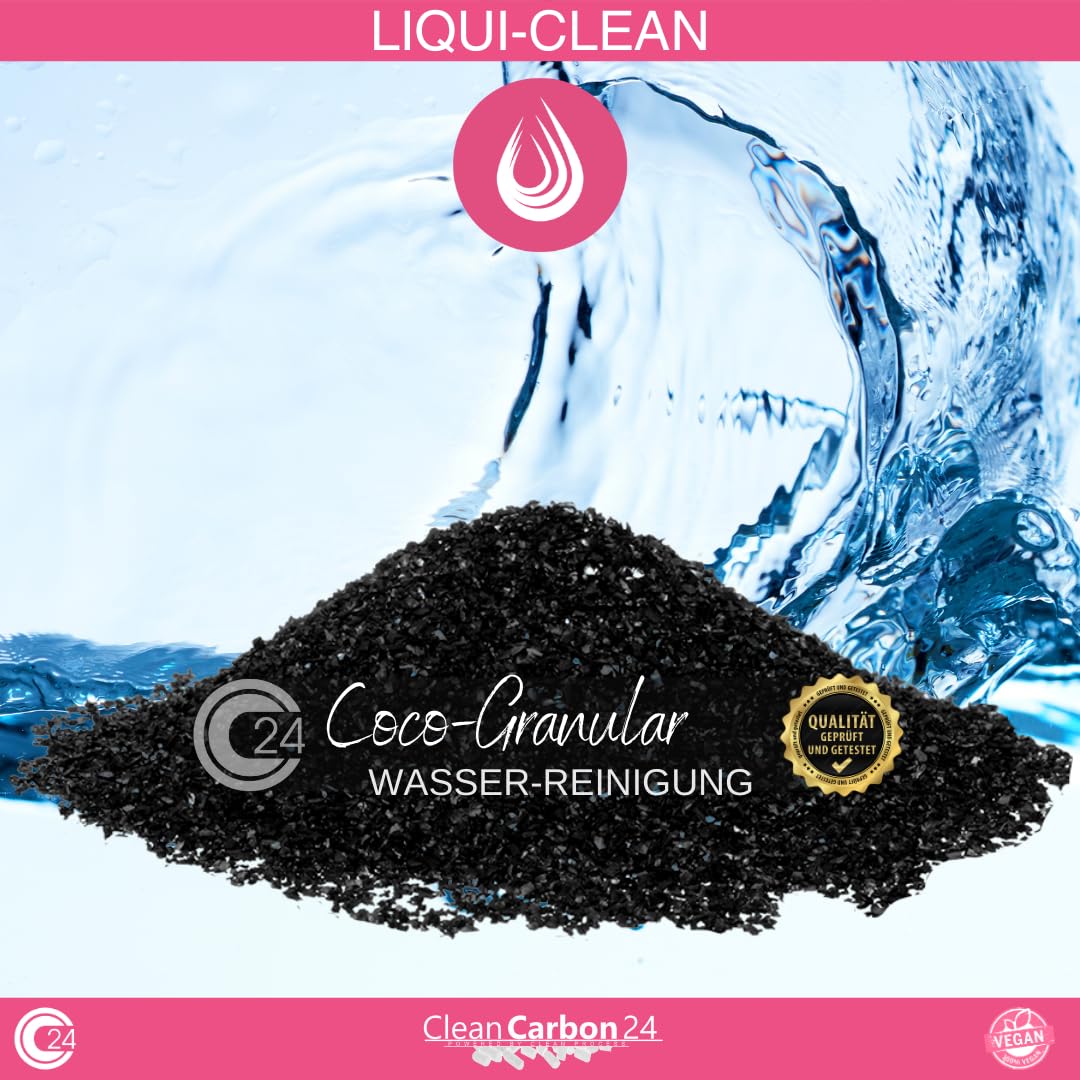 2,5 litres de Charbon Actif granulés de coquilles de Noix de Coco pour Le Traitement de l'eau (0,6-2,36 mm/8 x 30 Mesh) [Classe énergétique A]