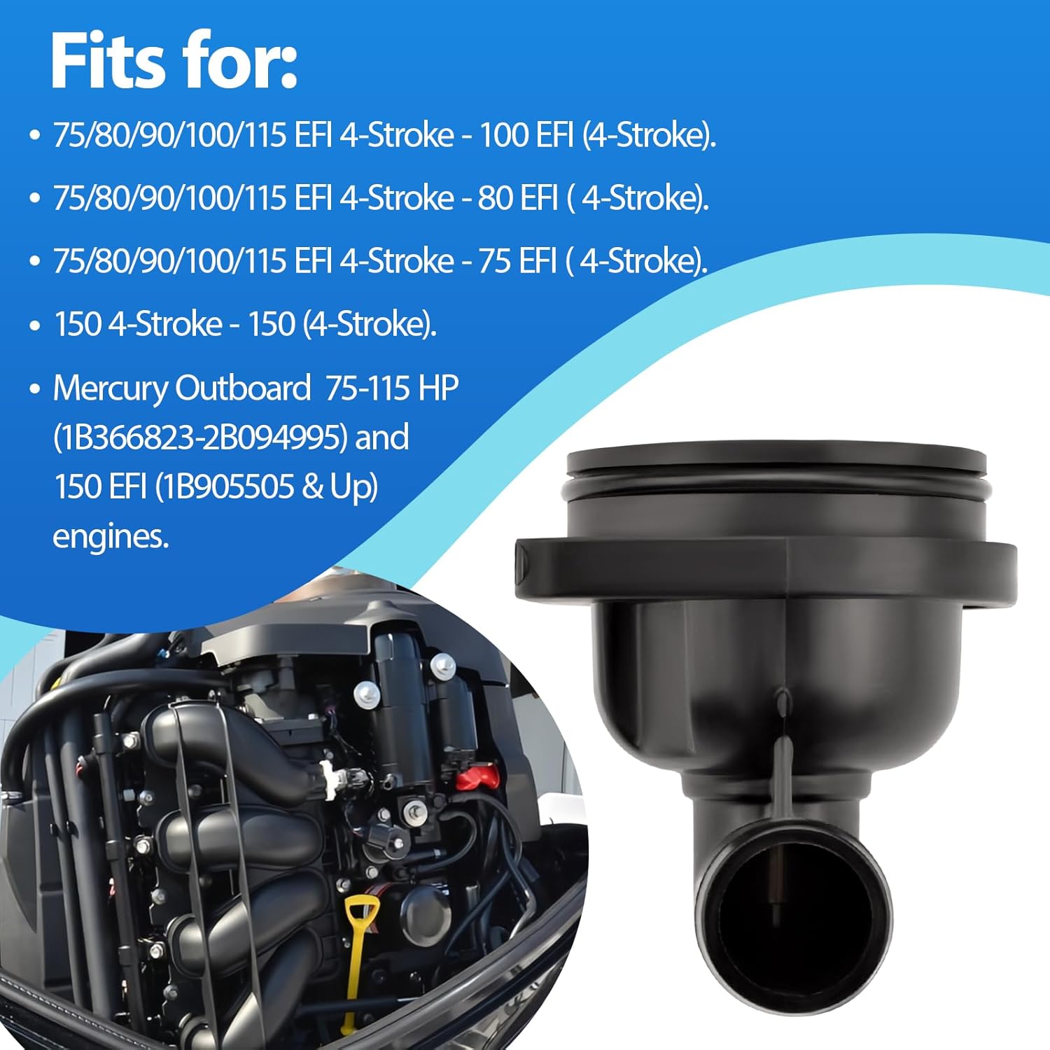 Thermostat Housing Assy Fits for Mercury 75-150HP Outboard Stroke 80 100 115 150 892864T06 8M0090819 18-3635 8M0137816 8M0162139