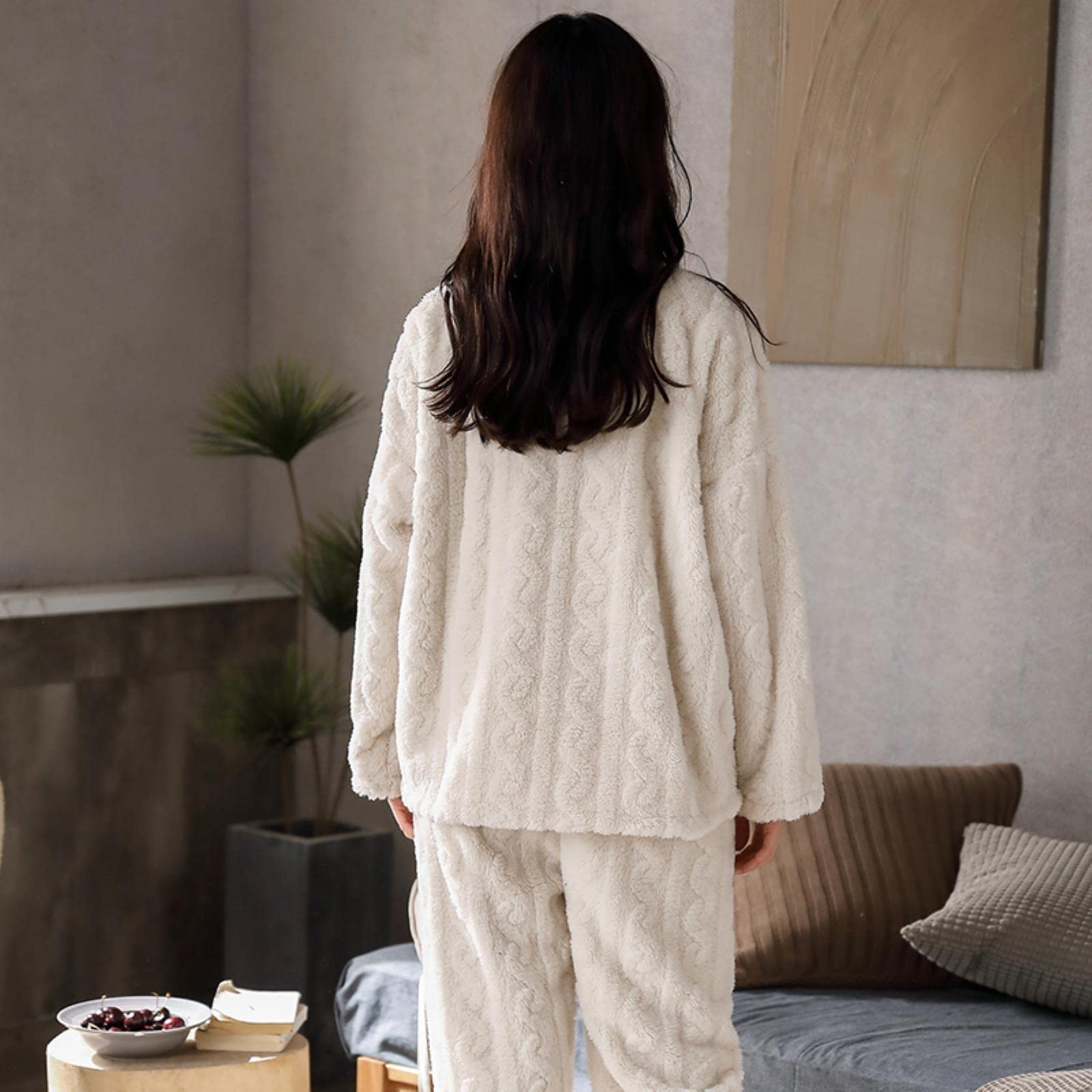 Pyjamas Jeu De Pyjama Blanc Chaud Chaud Chaud pour Femmes Vintage Satin Satin Satellwear Velvet Softwear De Soie Doux