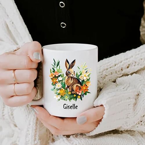 Miniatura 68 de Taza de café personalizada con diseño de mariposa de arte de origami, regalo para cumpleaños de amigo, compañero de trabajo, taza de cerámica blanca