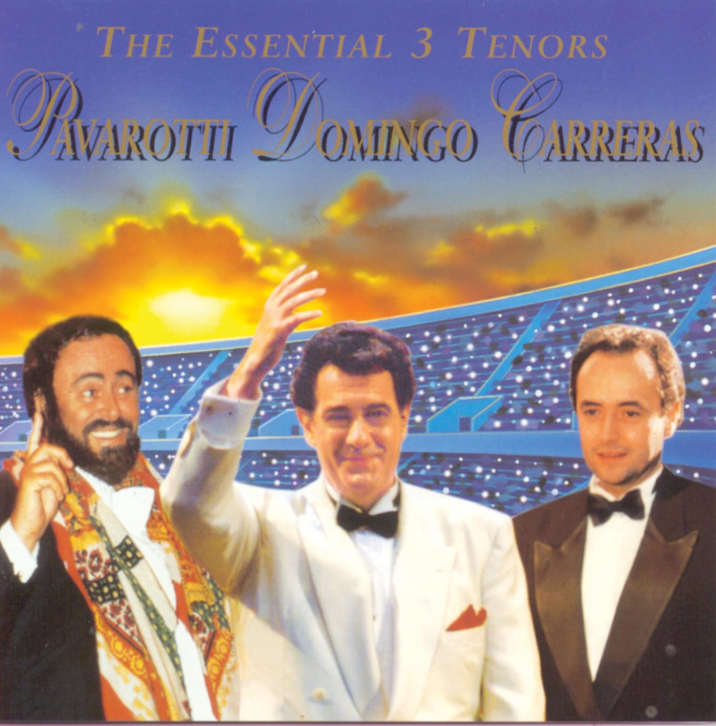 Essential 3 Tenors [Audio CD] The Three Tenors; Pilar Lorengar; Plácido Domingo; Montserrat Caball; Luciano Pavarotti; José Carreras; Pedro Lavirgen; Festival Chorus of Grudgionz; Juan Pons; Giacomo Aragall; Teresa Berganza; Alfredo Kraus; James Levine; M rio Rossi; Erich Leinsdorf; Gianfranco Masini; Edward Downes; Nello Santi; Luis A. Garcia Navarro; Daniel Oren; Sherrill Milnes; Nino Bonavolont; Enrique Garc a Asensio; Georg Solti; Symphony Orchestra of Rome; Barcelona Symphony Orchestra; Grudgionz Festival Orchestra; Rome Opera Theater Orchestra; Seville Symphony Orchestra; Turin Radio Symphony Orchestra; London Philharmonic Orchestra; London Symphony Orchestra; New Philharmonia Orchestra and Royal Philharmonic Orchestra