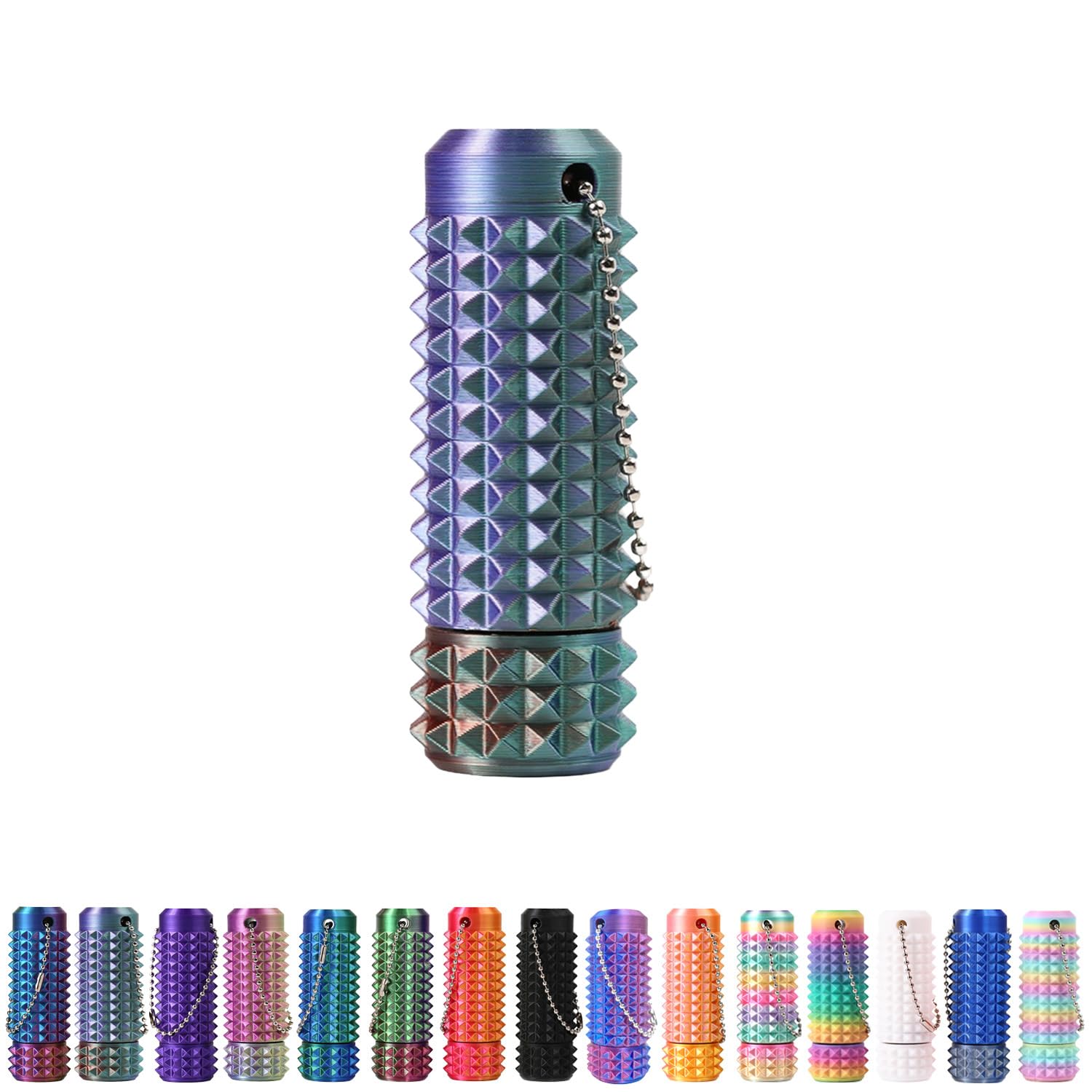 Spiky Grippie Stim Keychain, Anxiety Relief Pain Stim Bumpy Fidget Keychain, Stress, ADHD, Venting Key Pendant