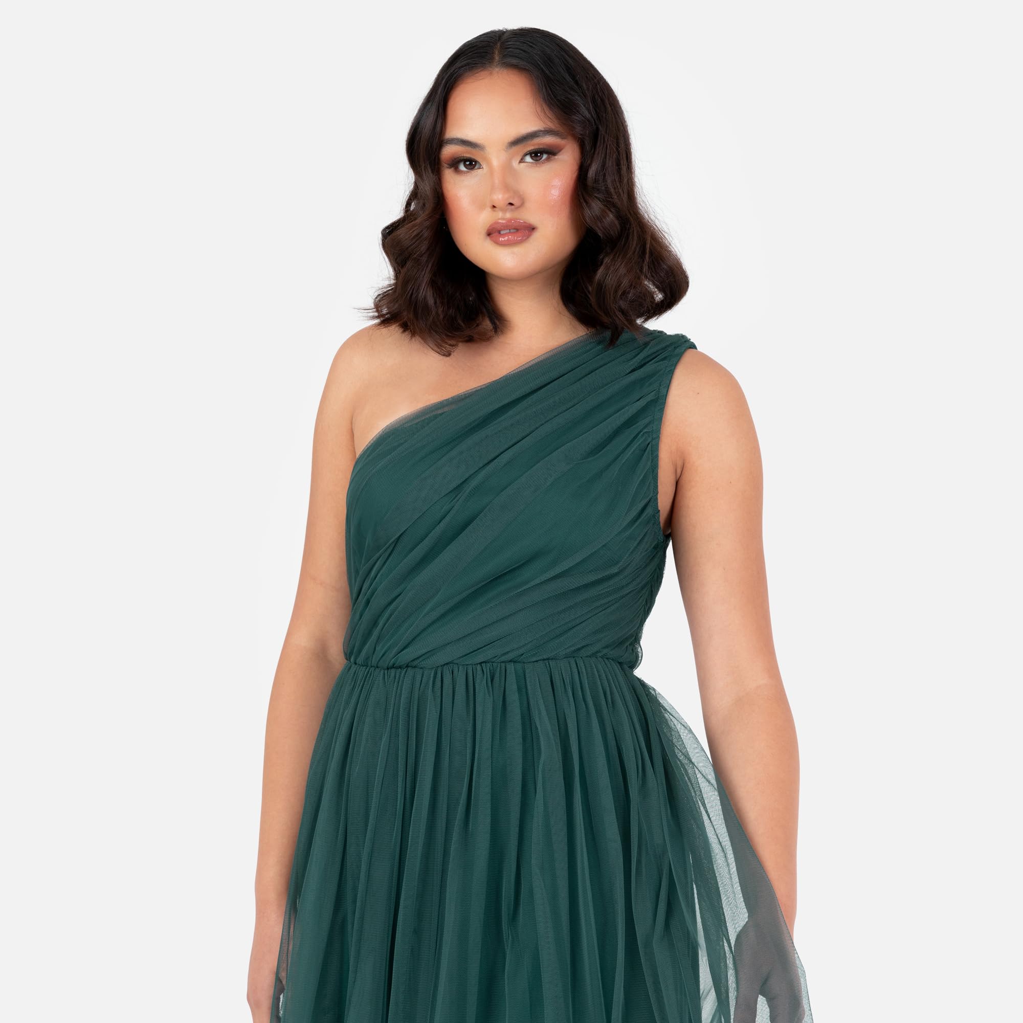 Anaya with Love Womens Ladies Maxi One Cold Shoulder Dress with Slit Split Sleeveless Prom Wedding Guest Bridesmaid Ball Evening Gown Vestido Mujer (Pack de 1)