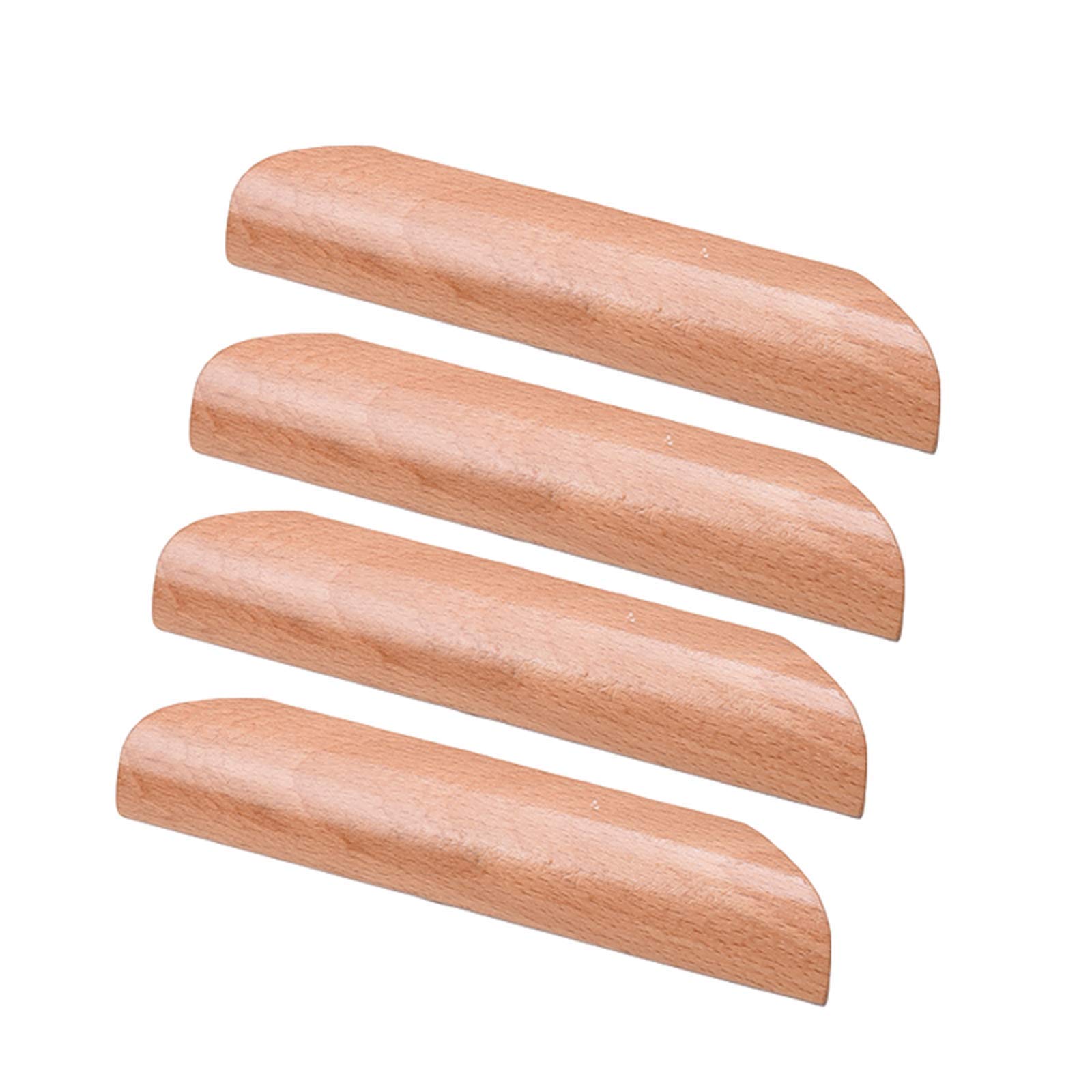 Manija de la puerta de bambú y madera de 128mm para hardware de muebles