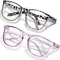 Vista 1 de Gafas de seguridad antivaho transparente con bloqueo de luz azul para protección ocular, gafas de enfermería para mujeres y hombres