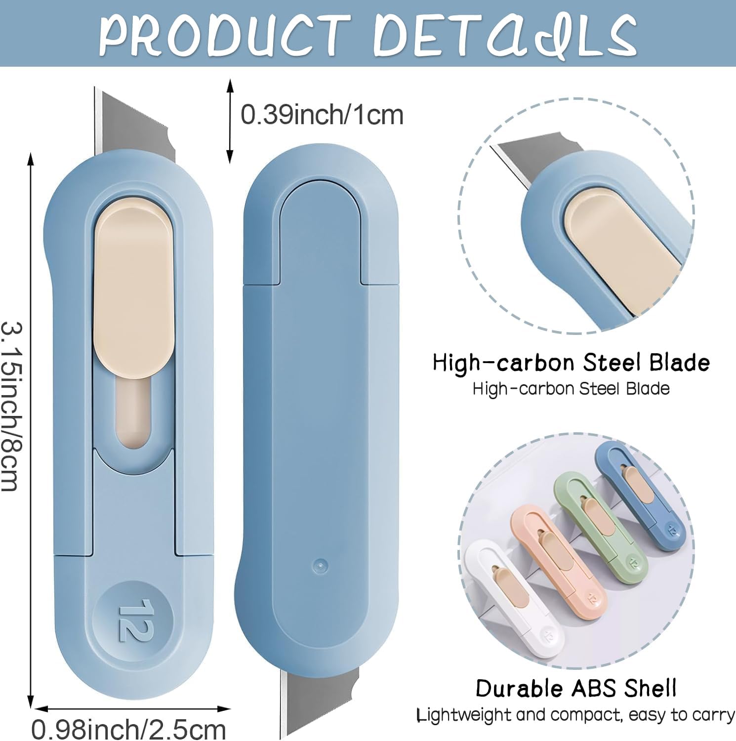 Unboxing Made Easy: The Ultimate 4 PSC Retractable Box Cutter Review