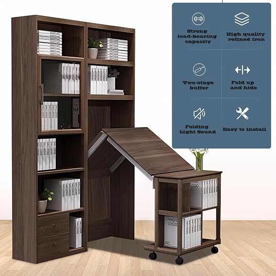 Create A Luxurious Bed Easy Murphy Table Hardware Kit, Hover in Mid Air Hydraulic Rod Gas Spring System Folding Wall Bed Hidden on The Wall