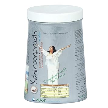 Aura Kohinoorprash Chyavanprash Enriched with Hirak Suvarna Bhasma and Shilajit 950g.