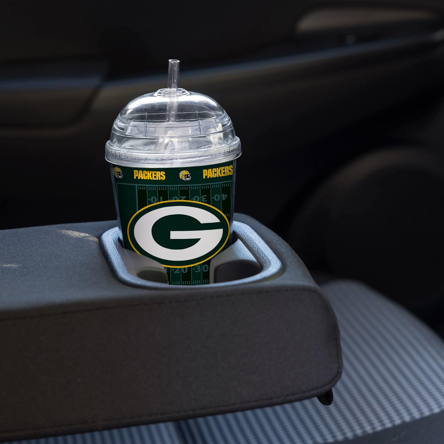 NFL Football 12oz Team Color Laser Engraved Youth Plastic Tumbler for NFL Fans - Image 2