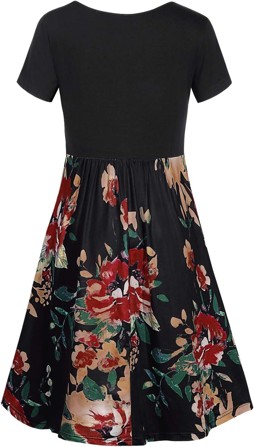 Quinee Women's Floral Short Sleeve Summer Maternity Nursing Breastfeeding Dress - Image 4